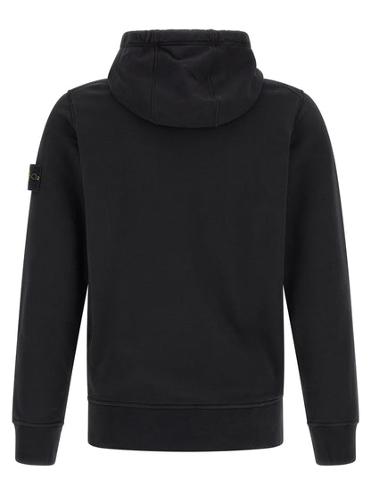 Stone Island Classic Comfortable Black Cotton Sweatshirt
