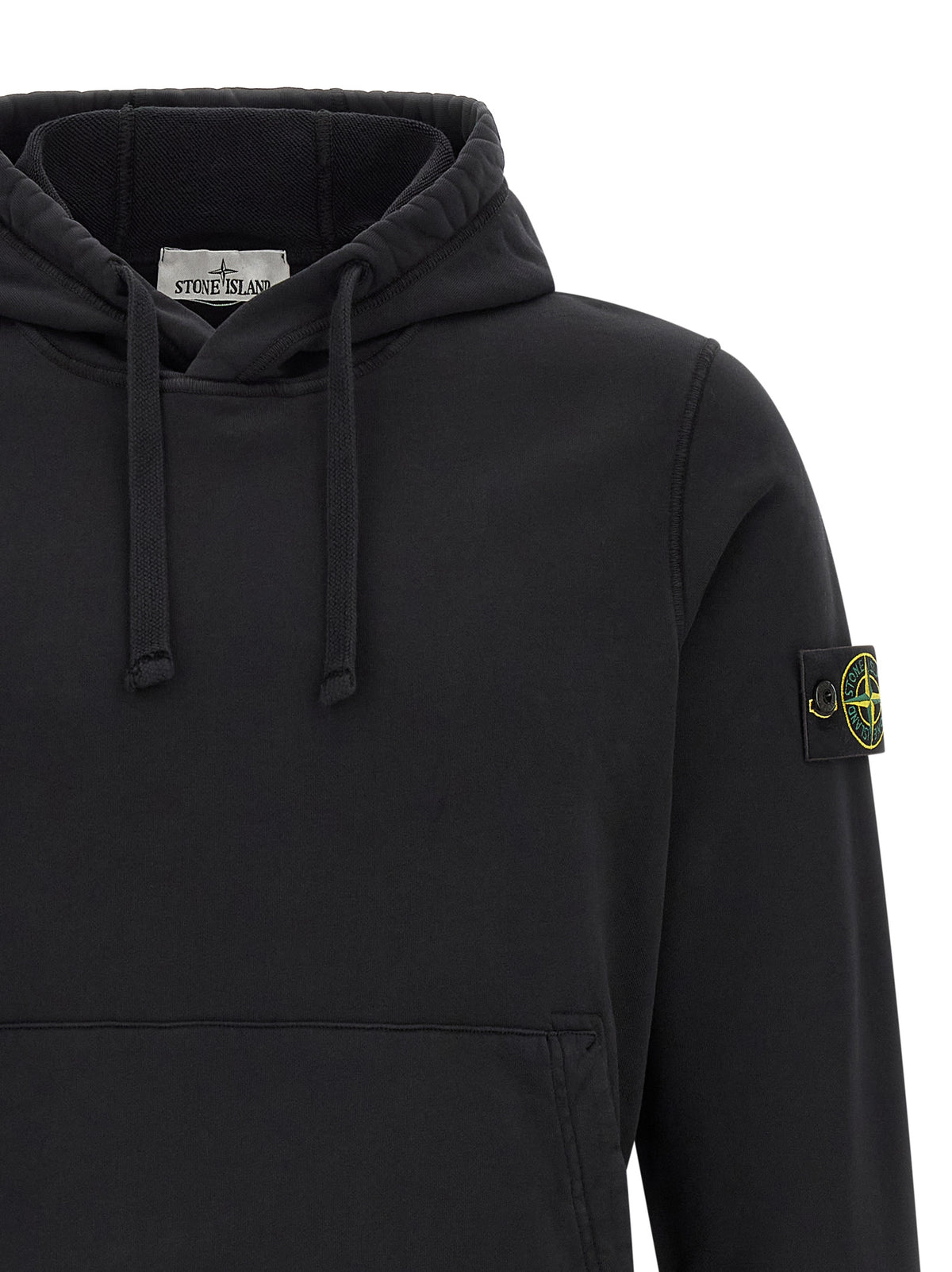 Stone Island Classic Comfortable Black Cotton Sweatshirt