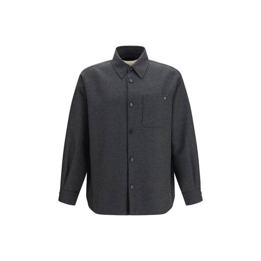 Chaqueta larga de poliéster gris Valentino Garavani