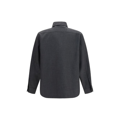 Chaqueta larga de poliéster gris Valentino Garavani