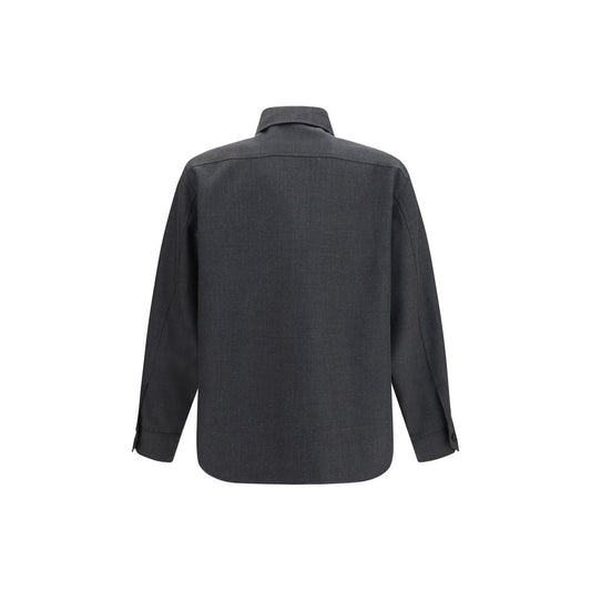 Chaqueta larga de poliéster gris Valentino Garavani