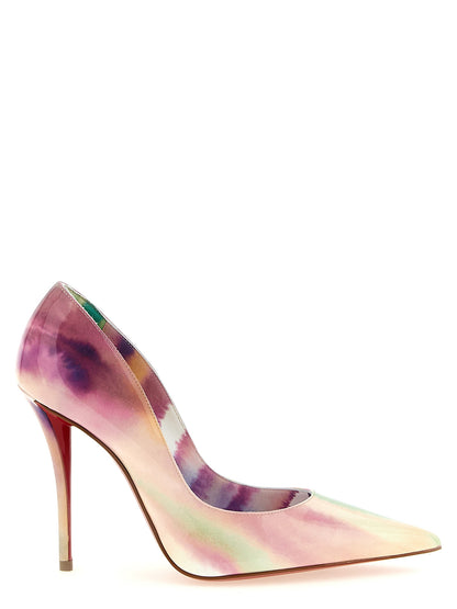 Christian Louboutin Escarpins compensés en veau multicolore Miss Z