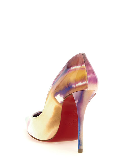 Christian Louboutin Escarpins compensés en veau multicolore Miss Z