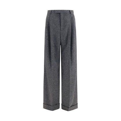Pantalones Oves Aries de Lana Gris Valentino Garavani