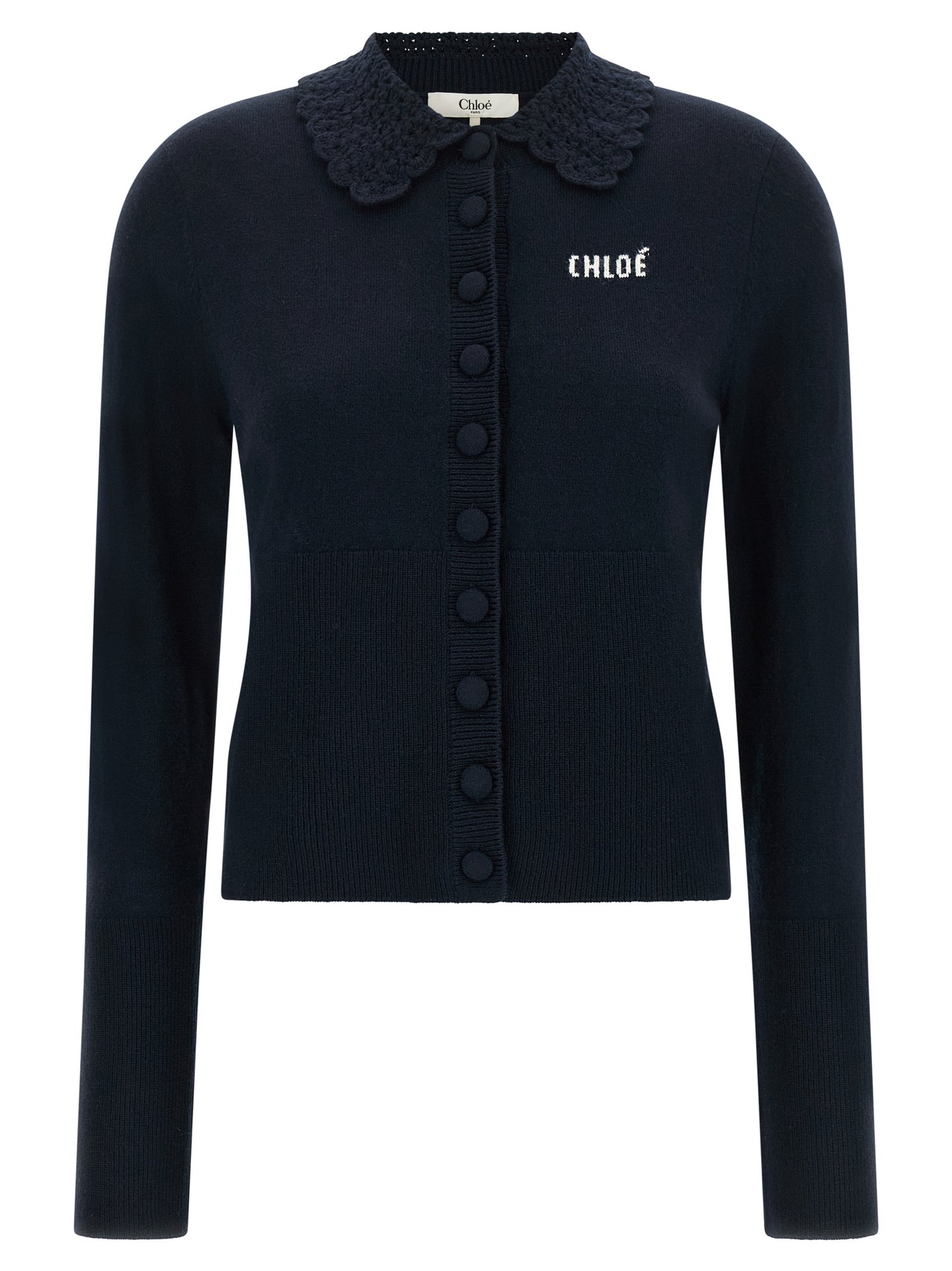 Gilet Chloé en laine bleue