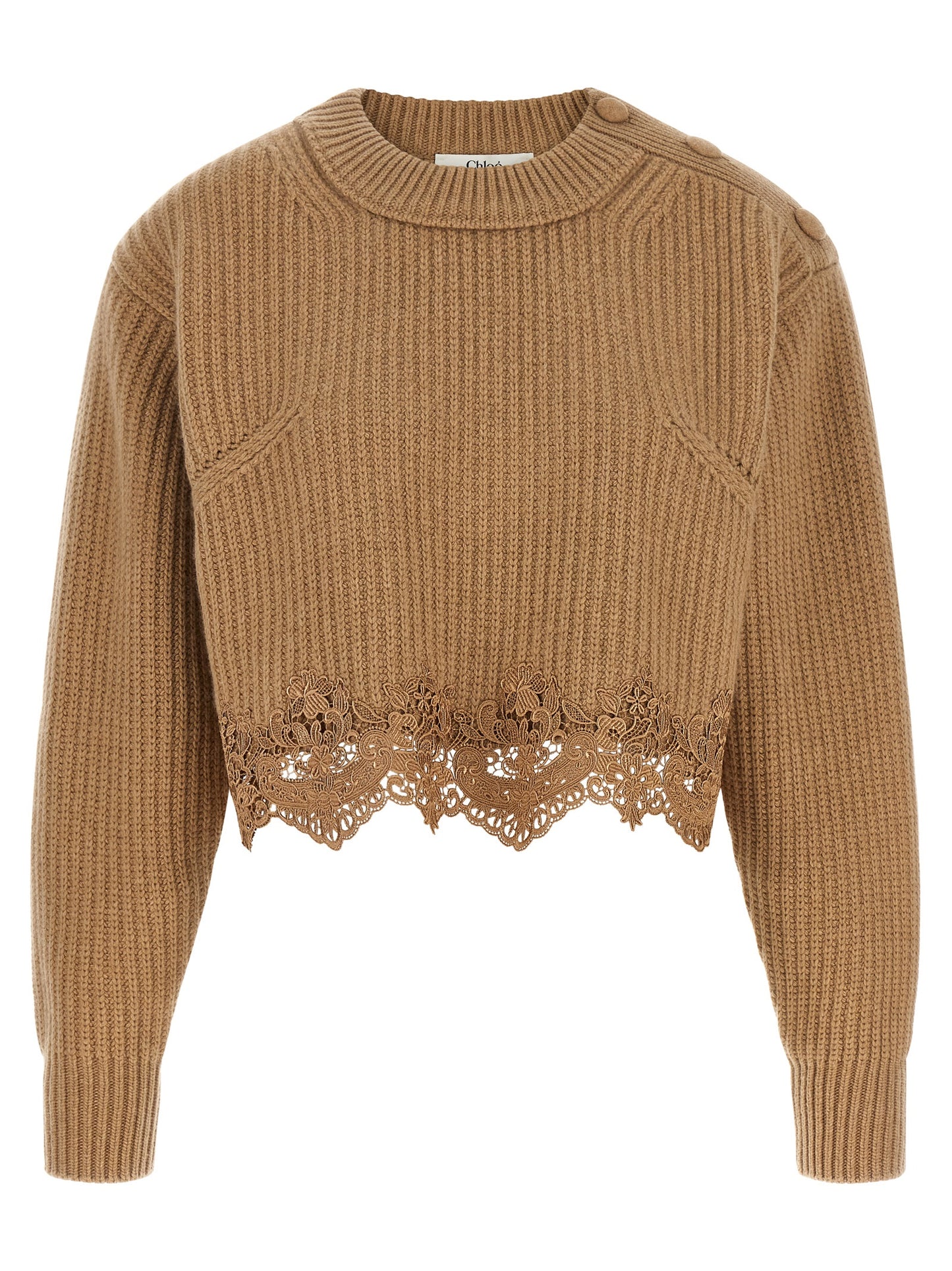 Cárdigan de lana beige Chloé