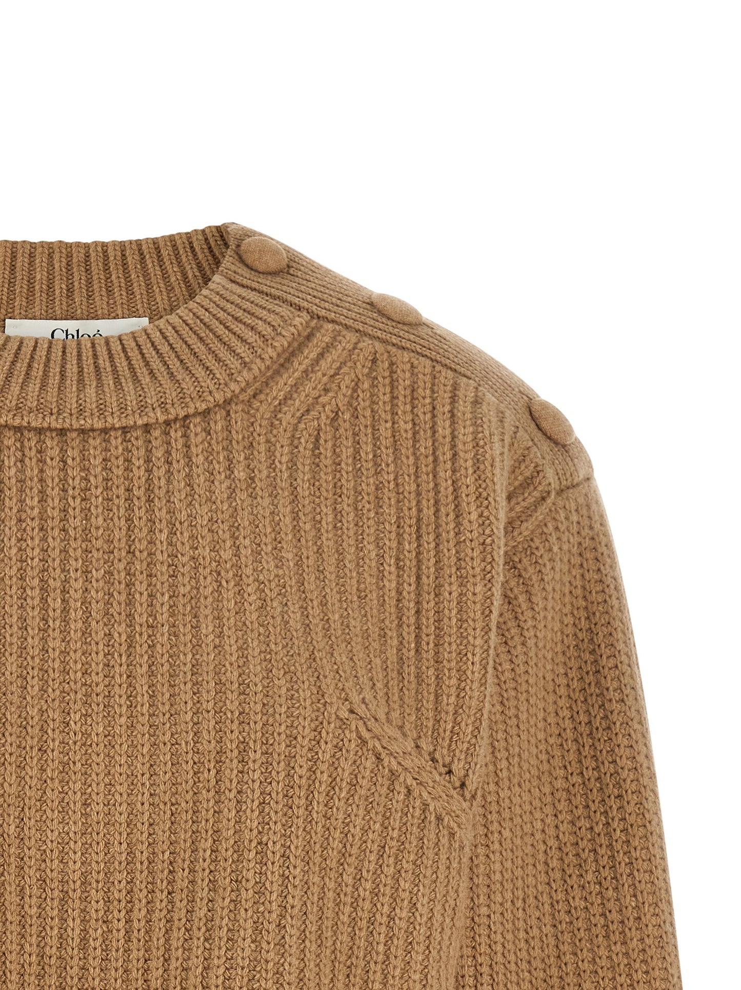 Cárdigan de lana beige Chloé