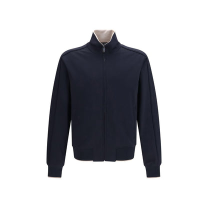 Chaqueta larga de poliamida azul Dolce & Gabbana