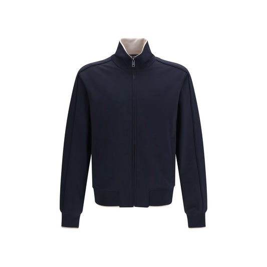 Chaqueta larga de poliamida azul Dolce & Gabbana