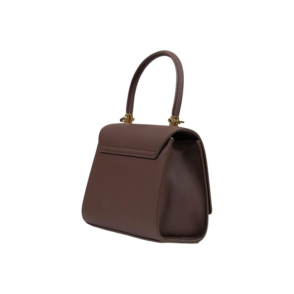 Bolso de mano Love Moschino marrón de polietileno