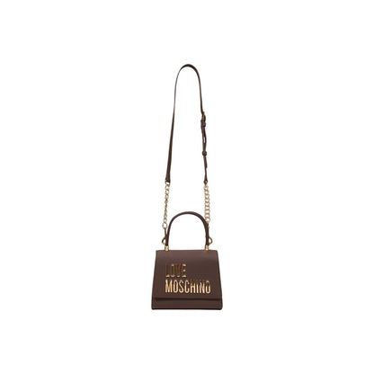 Bolso de mano Love Moschino marrón de polietileno