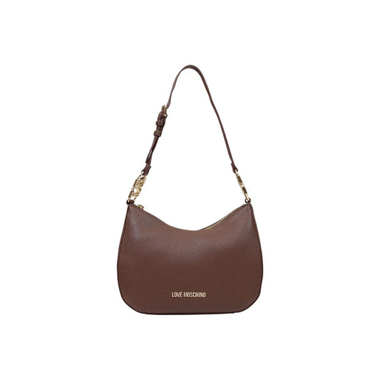 Bolso de mano Love Moschino marrón de polietileno