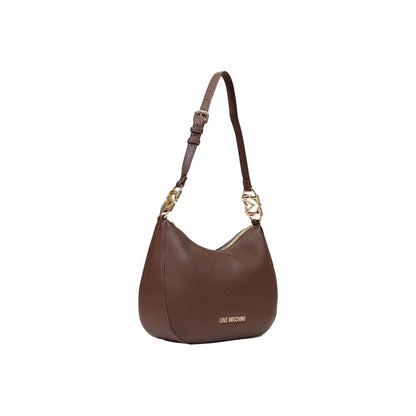 Bolso de mano Love Moschino marrón de polietileno