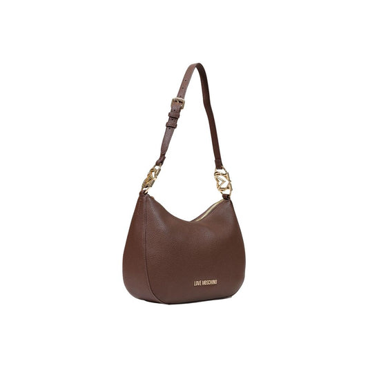 Bolso de mano Love Moschino marrón de polietileno