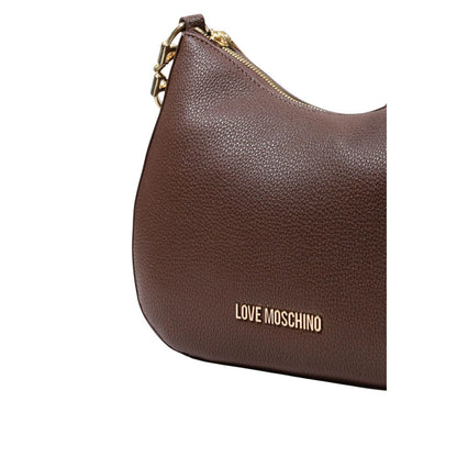 Bolso de mano Love Moschino marrón de polietileno
