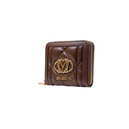 Cartera de polietileno marrón Love Moschino