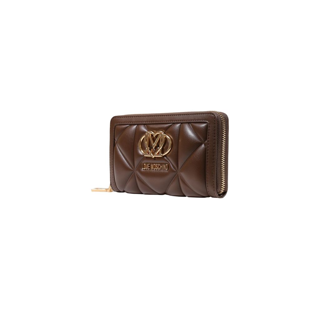 Cartera de polietileno marrón Love Moschino