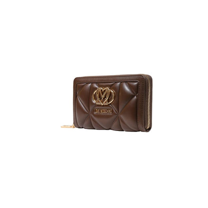 Cartera de polietileno marrón Love Moschino