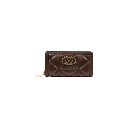 Cartera de polietileno marrón Love Moschino