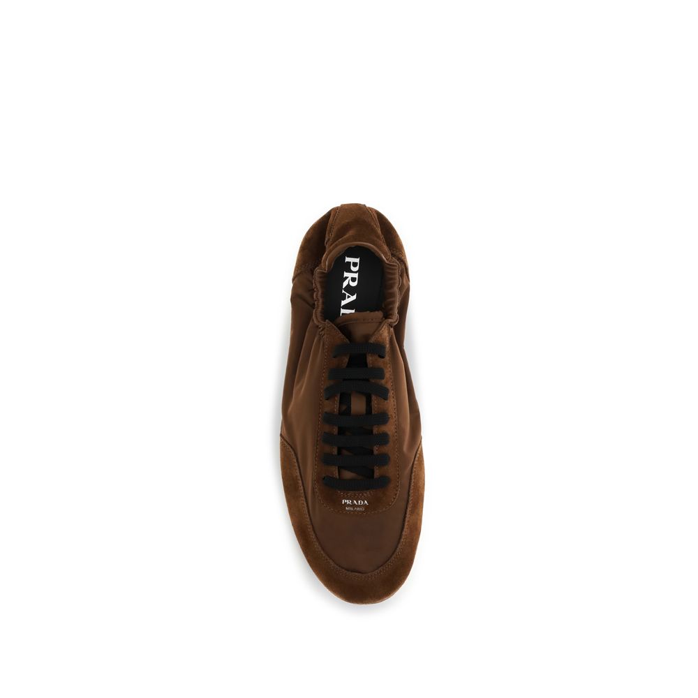 Zapatillas deportivas Prada de caucho marrones
