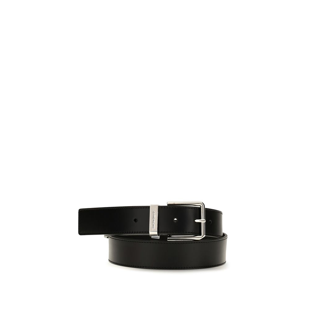 Cinturón normal Givenchy de piel de becerro negra Bos Taurus