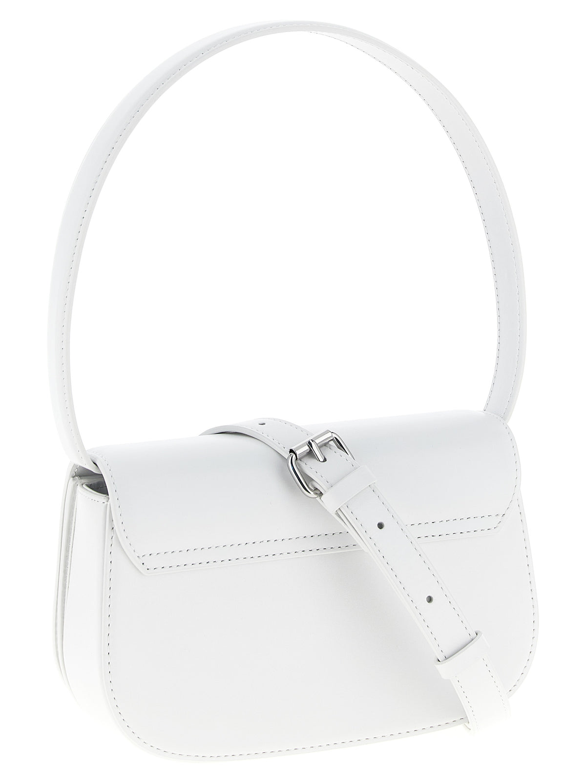 Diesel White Cowhide Shoulder Bag