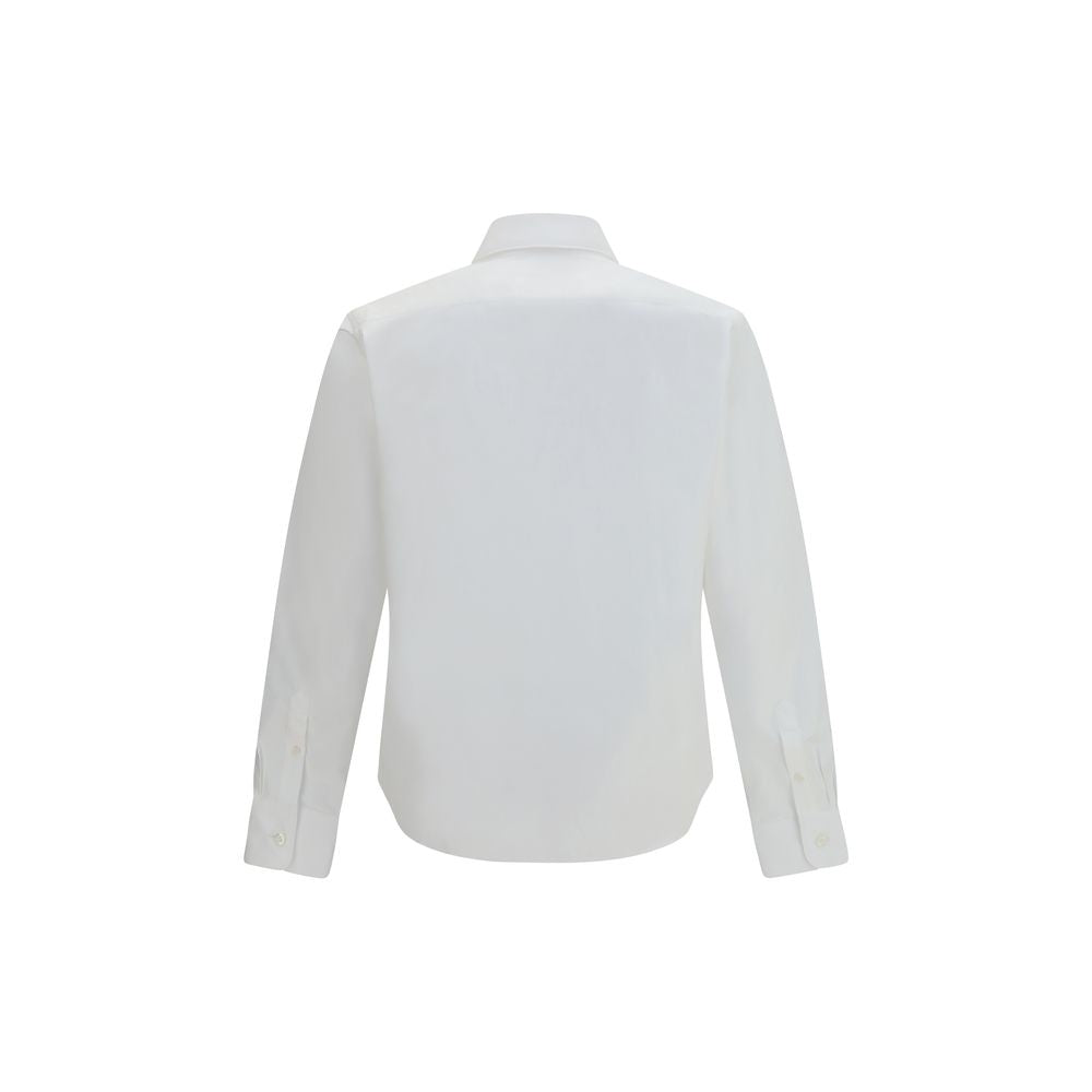 Camisa de vestir blanca de algodón Prada