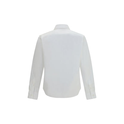 Camisa de vestir blanca de algodón Prada