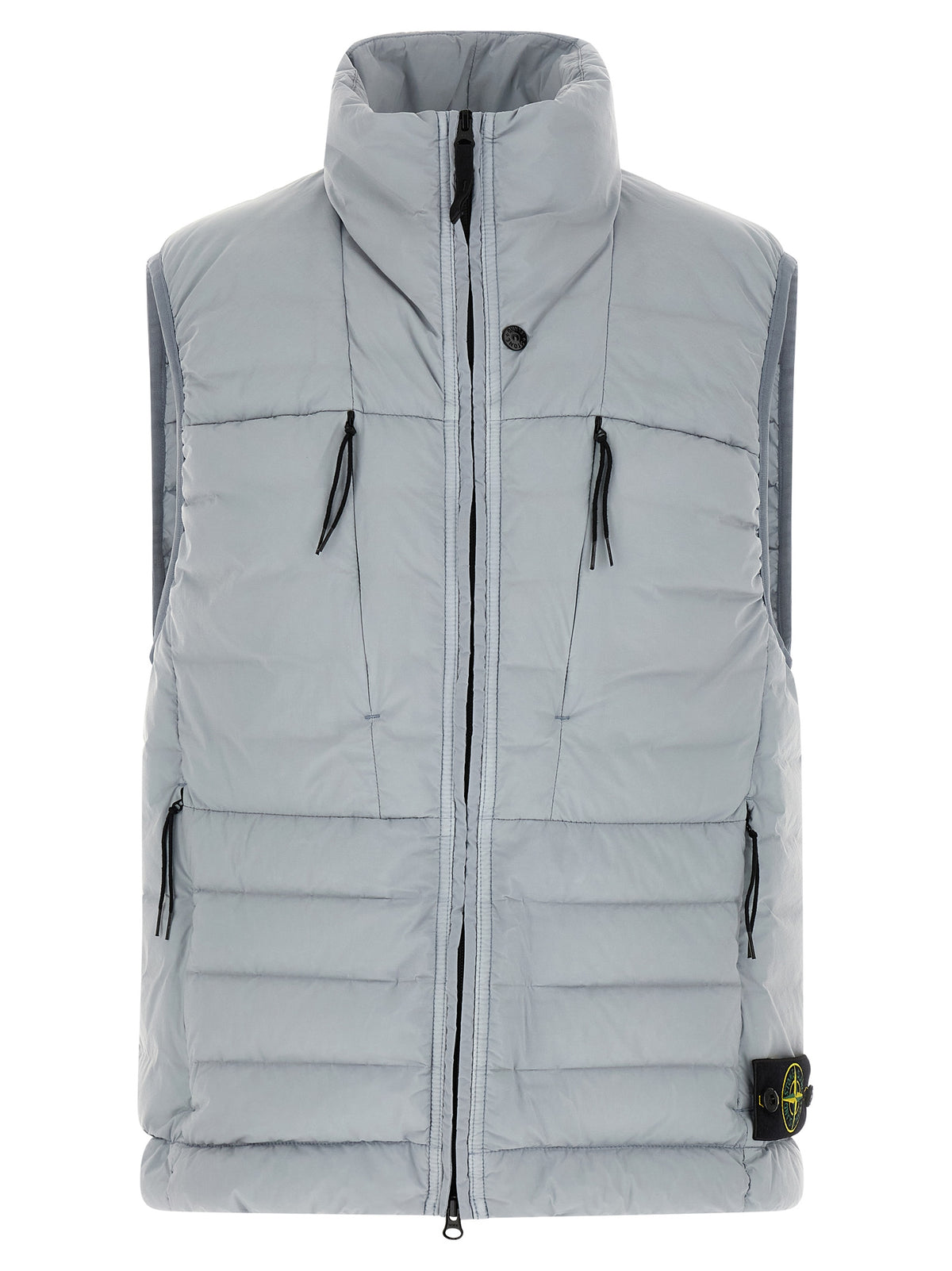 Chaleco de Poliamida Sin Mangas en Color Gris Stone Island