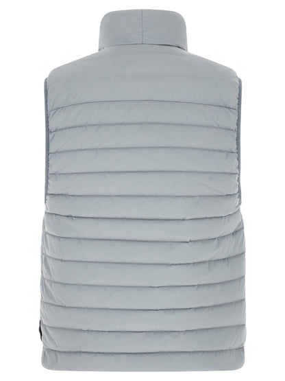 Chaleco de Poliamida Sin Mangas en Color Gris Stone Island