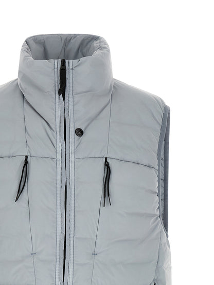 Chaleco de Poliamida Sin Mangas en Color Gris Stone Island