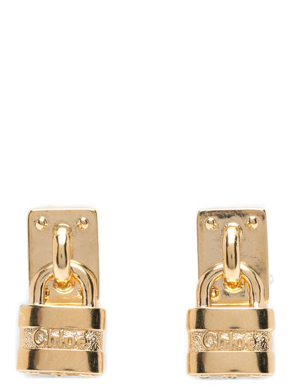 Pendientes Chloé de latón dorado