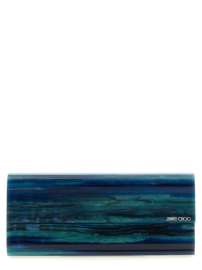 Cartera de mano Jimmy Choo bicolor de poliéster