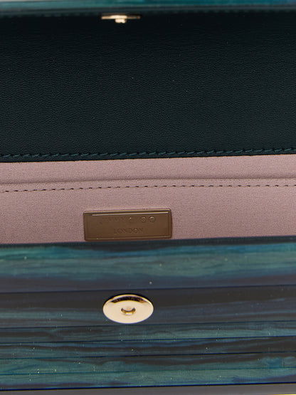 Cartera de mano Jimmy Choo bicolor de poliéster