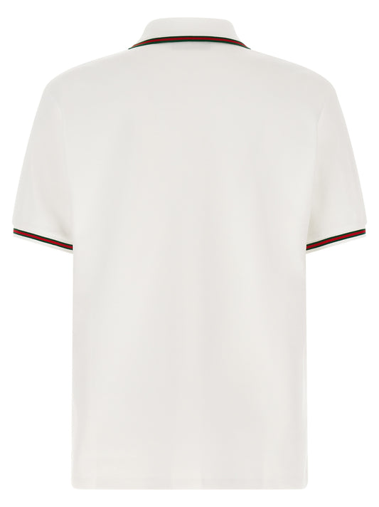 Polo Gucci de algodón blanco