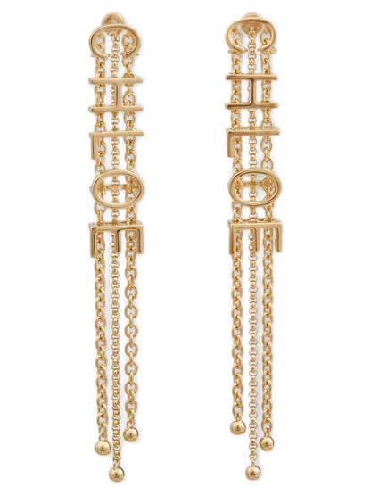 Pendientes Chloé de latón dorado