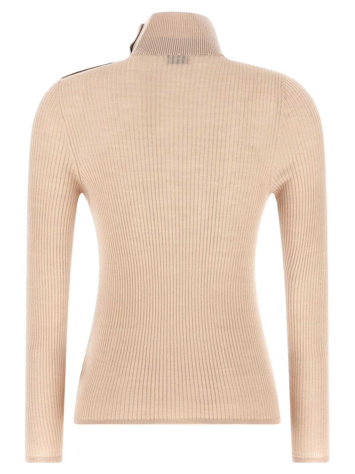 Moncler Cardigan de Lana Virgen Beige Confort Térmico