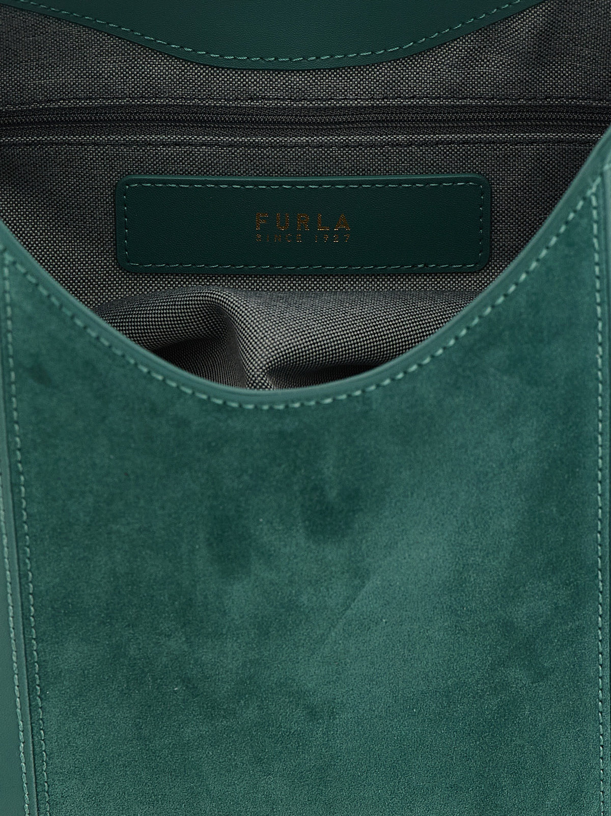 Furla Sac bandoulière bicolore en cuir de veau Goccia M