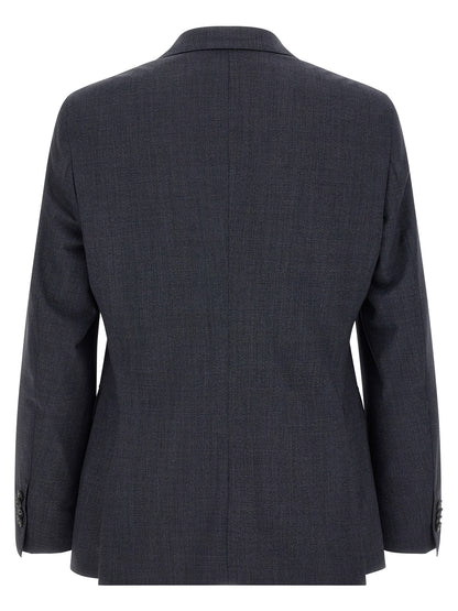 Hugo Boss Blue Polyester Two-Piece Suit Set