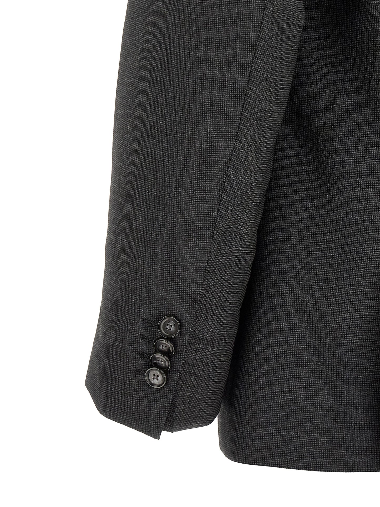Hugo Boss Two-Piece Virgin Wool Suit in Grey