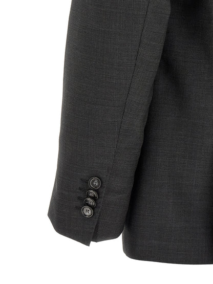 Hugo Boss Two-Piece Virgin Wool Suit in Grey