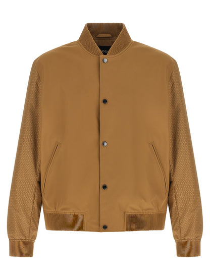 Hugo Boss Bomber de poliéster beige