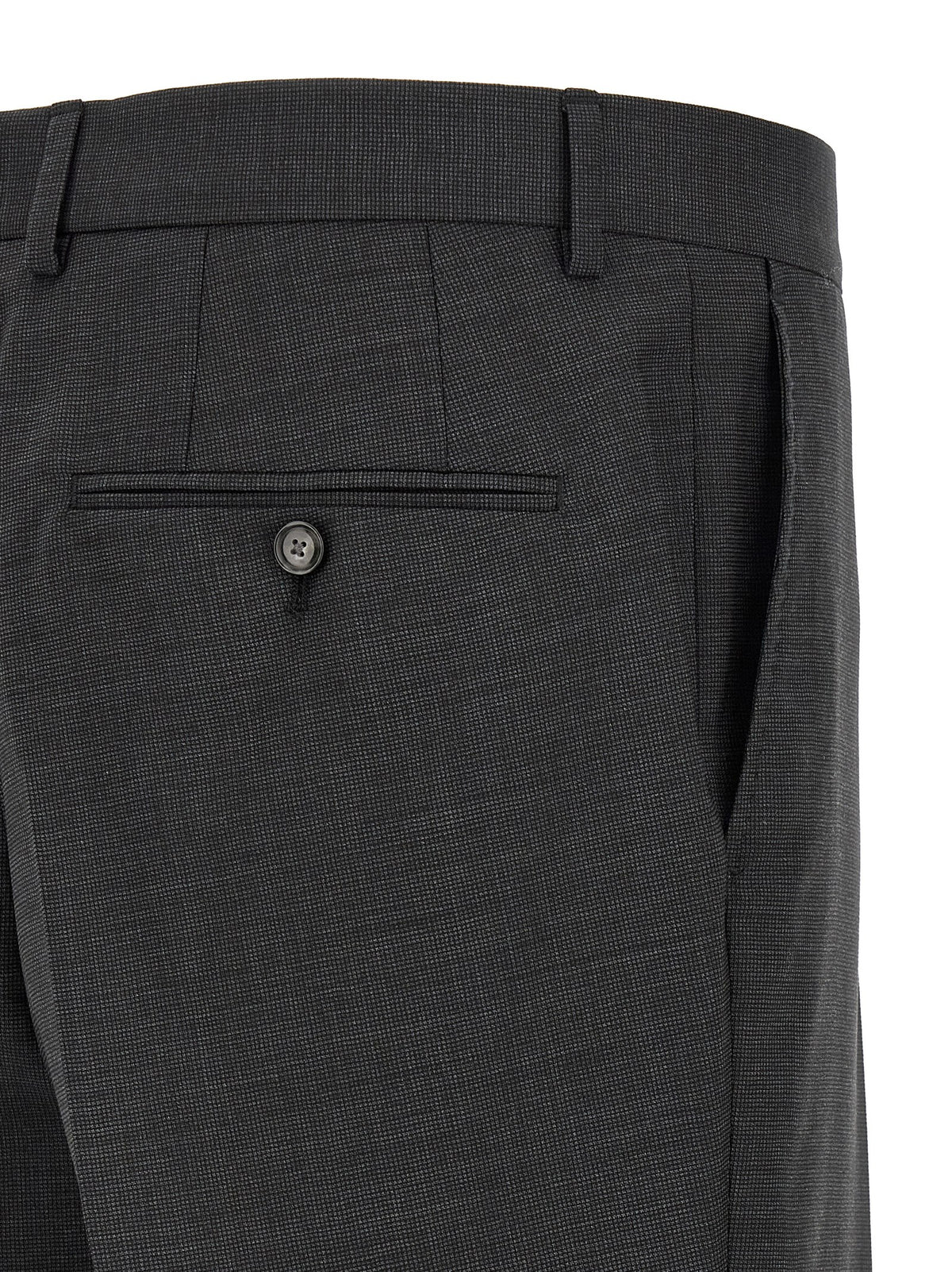 Hugo Boss Two-Piece Virgin Wool Suit in Grey