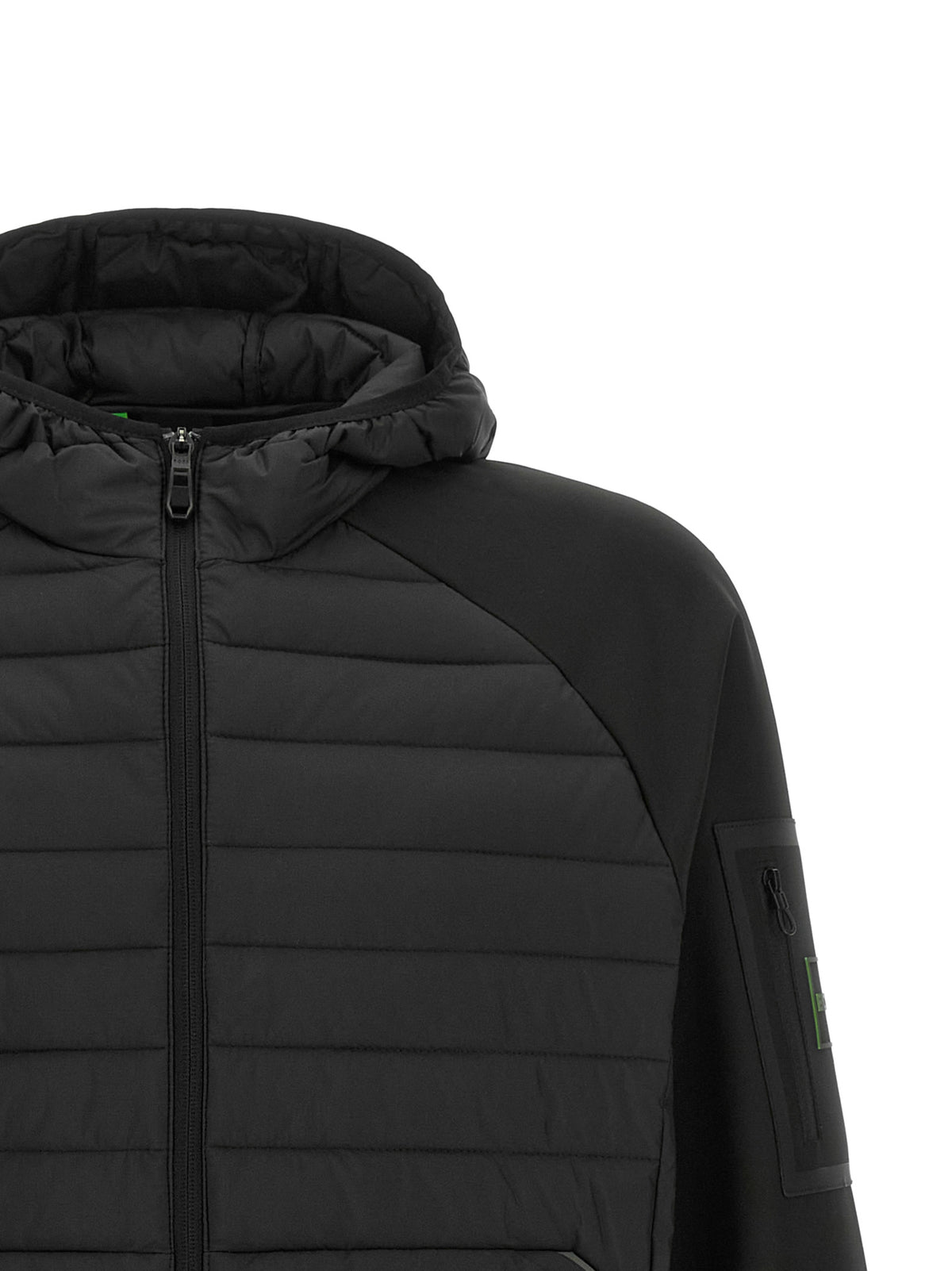 Sudadera Hugo Boss Negro Rubber Con Costuras Almohadilladas