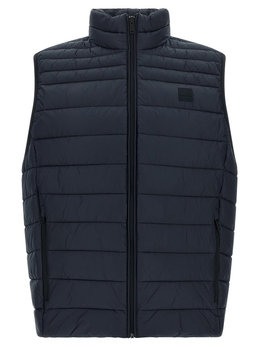 Hugo Boss Chaqueta Sin Mangas de Poliamida Reciclada Azul