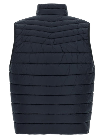Hugo Boss Recycled Polyamide Sleeveless Jacket Blue