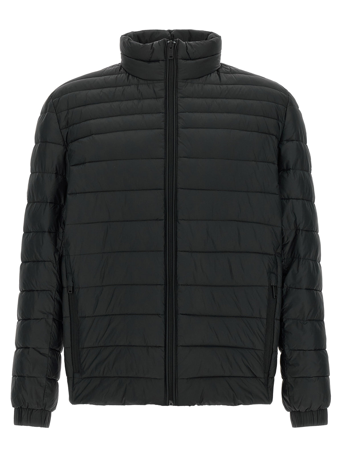 Hugo Boss Chaqueta Larga De Poliamida Reciclada Negra
