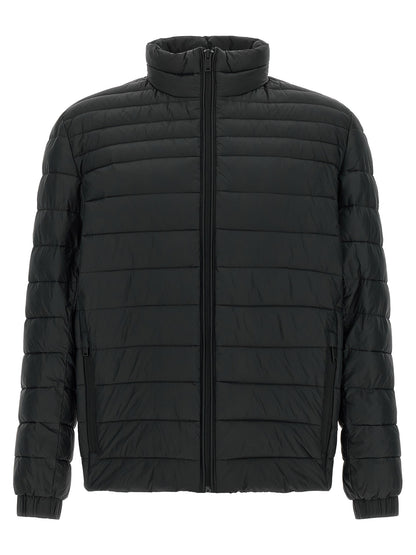 Hugo Boss Chaqueta Larga De Poliamida Reciclada Negra