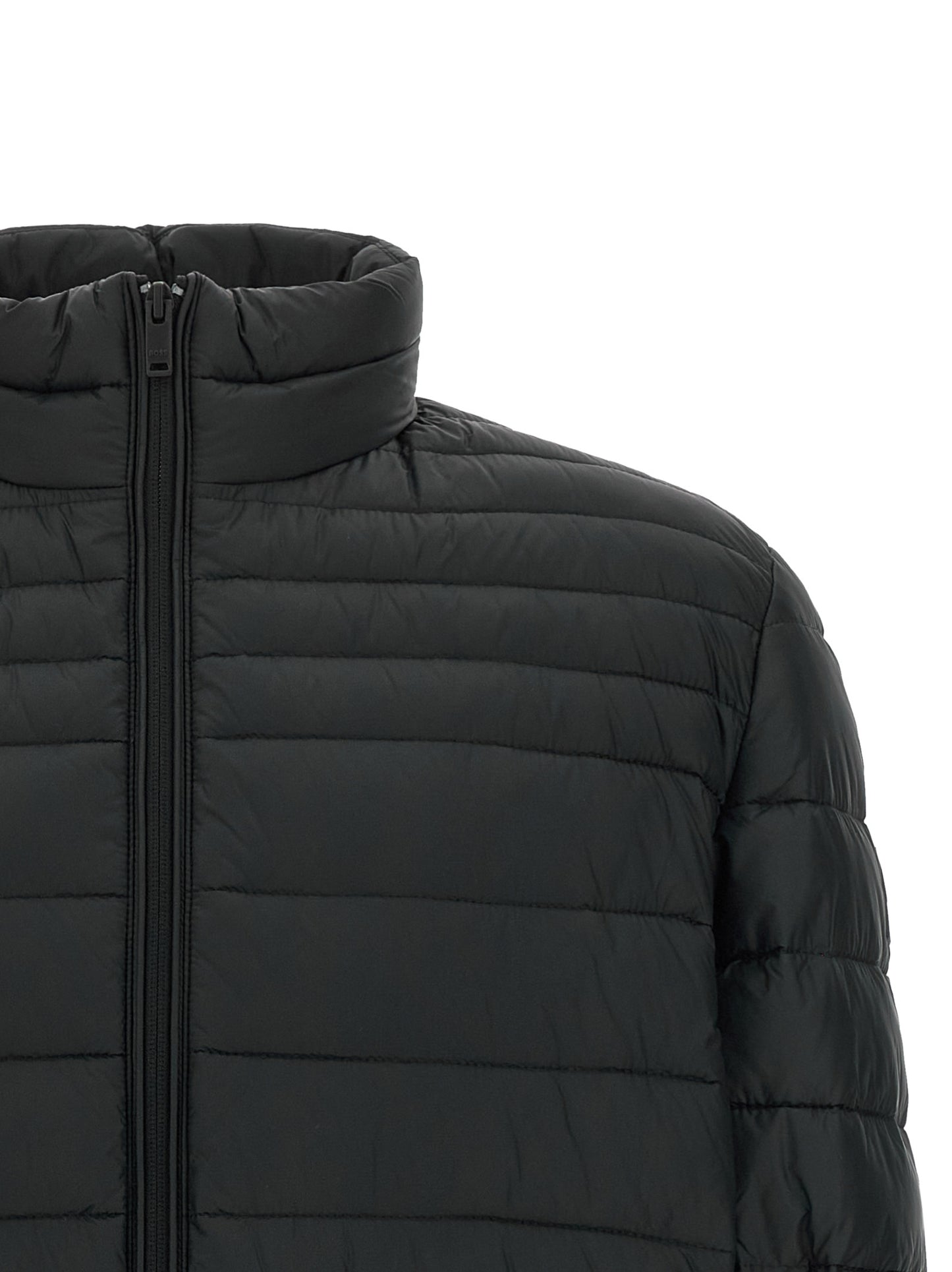 Hugo Boss Chaqueta Larga De Poliamida Reciclada Negra