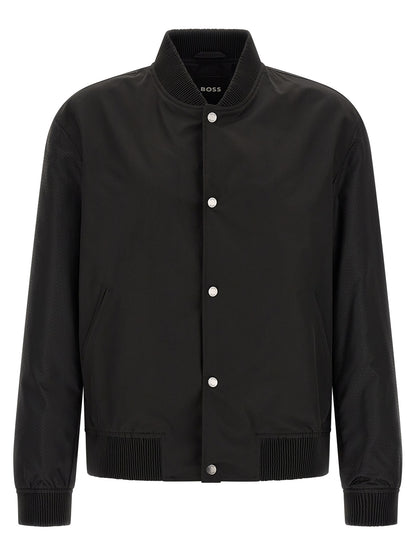 Hugo Boss Chaqueta Bomber - Estilo Negro En Poliéster